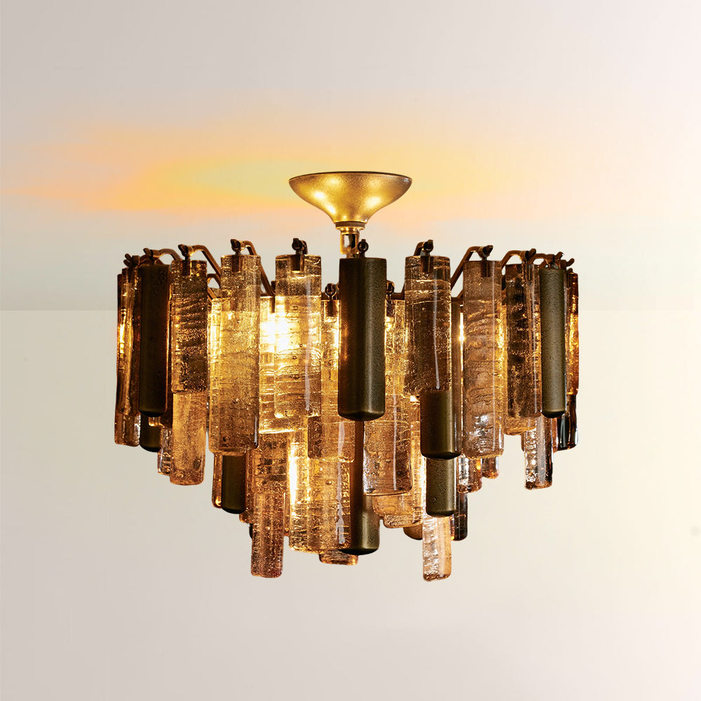 Nova Crystal Prism Flush Mount-Fullstarlighting