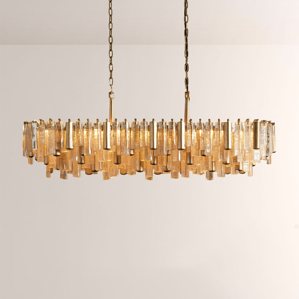 Nova Crystal Prism Linear Chandelier-Fullstarlighting