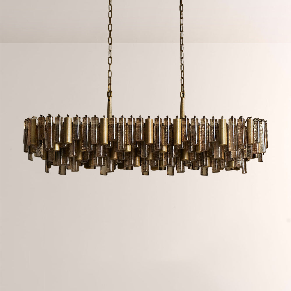 Nova Crystal Prism Linear Chandelier-Fullstarlighting