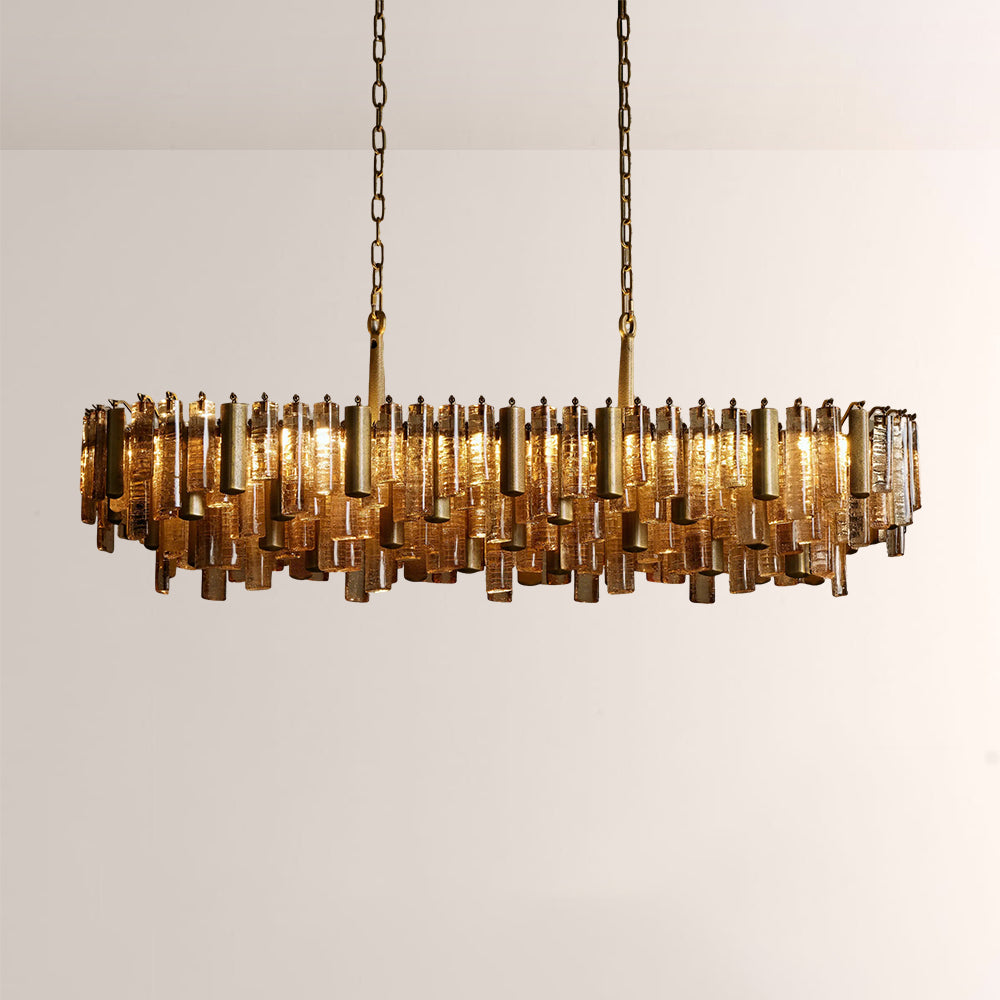 Nova Crystal Prism Linear Chandelier-Fullstarlighting