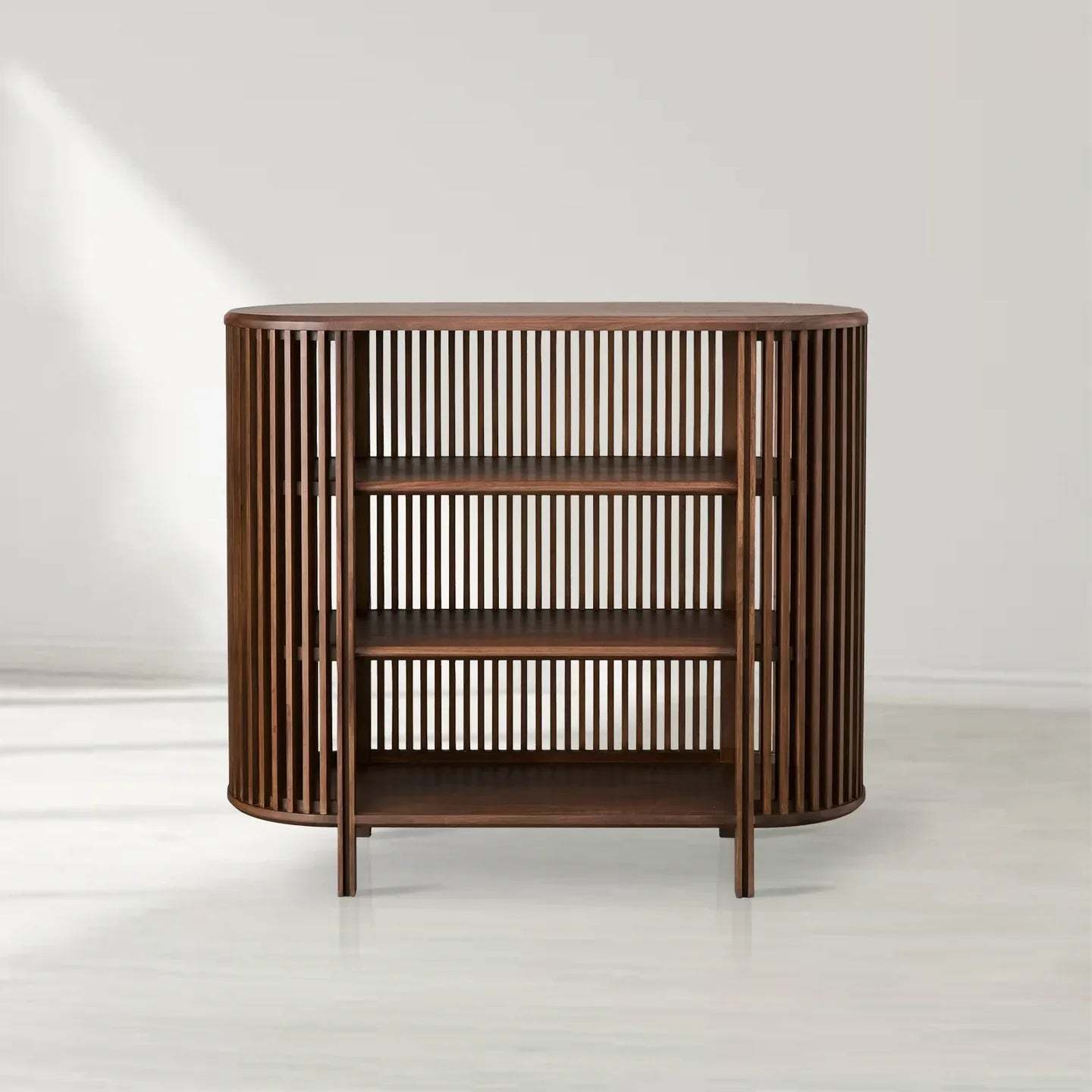 Paige Low Cabinet,mid-century modern inspired bookshelf