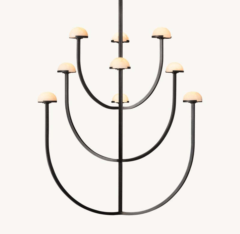 Pedra Round Chandelier 40"