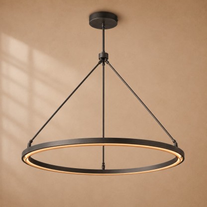 Pelta Round Chandelier 36"/48"/60"-Fullstarlighting