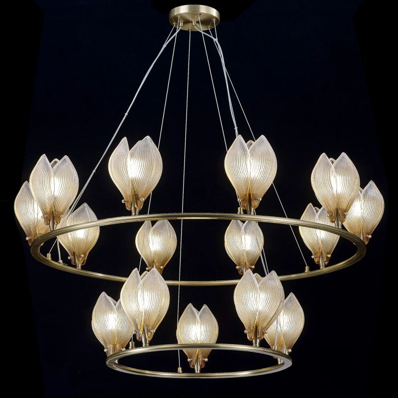Petals Round Branch Chandelier-Fullstarlighting