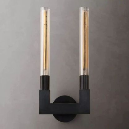 Candle Glass Double Wall Sconce-Fullstarlighting