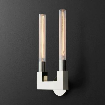 Candle Glass Double Wall Sconce-Fullstarlighting