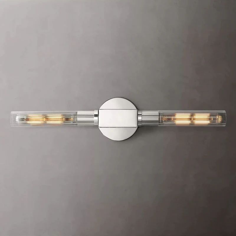Cannele Glass Linear Wall Sconce-Fullstarlighting