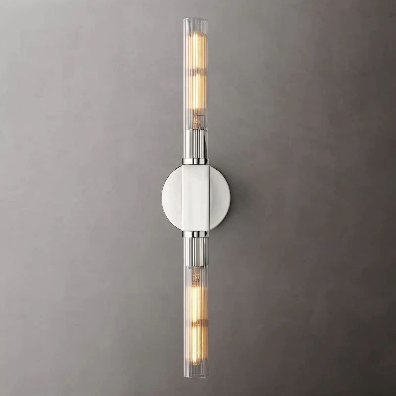 Cannele Glass Linear Wall Sconce-Fullstarlighting