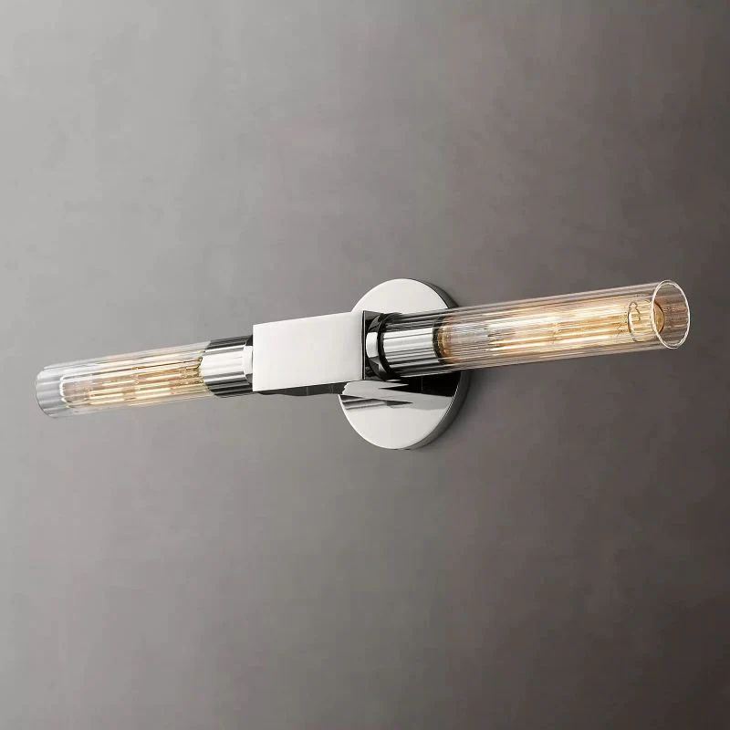 Cannele Glass Linear Wall Sconce-Fullstarlighting