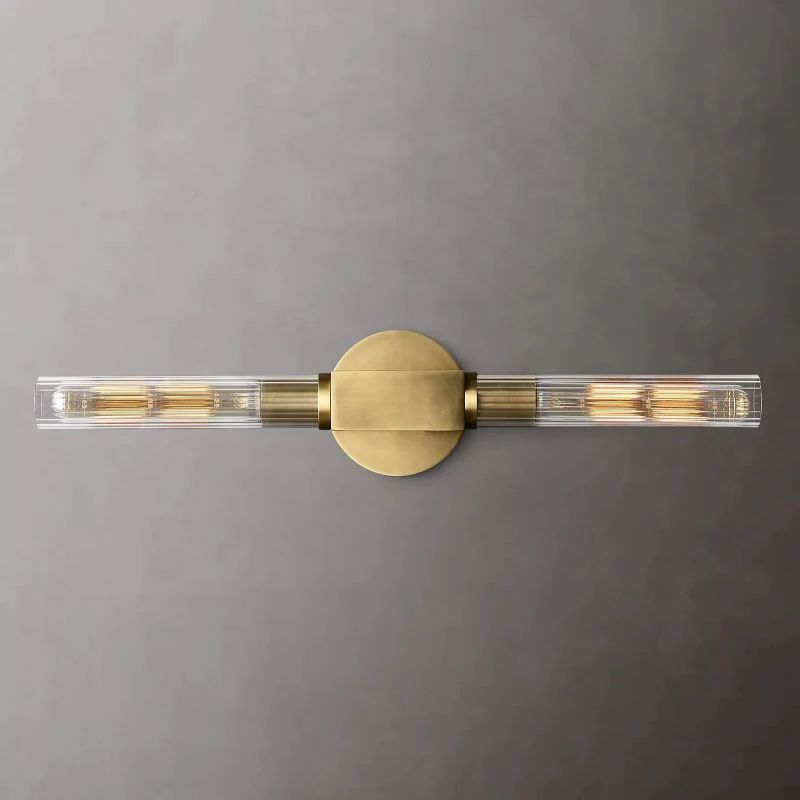 Cannele Glass Linear Wall Sconce-Fullstarlighting
