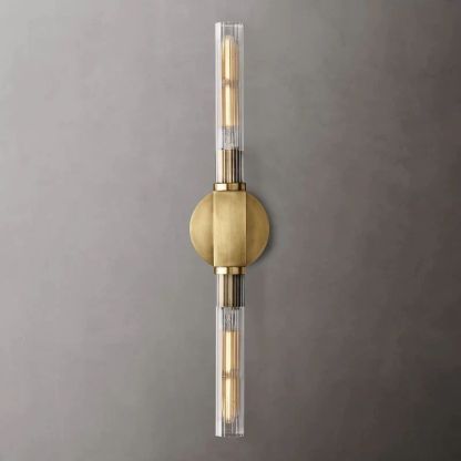 Cannele Glass Linear Wall Sconce-Fullstarlighting