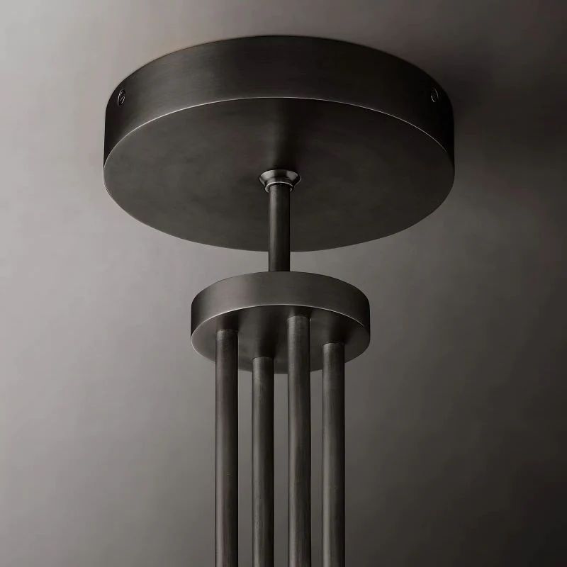 Cannele Glass Round Chandelier 36''