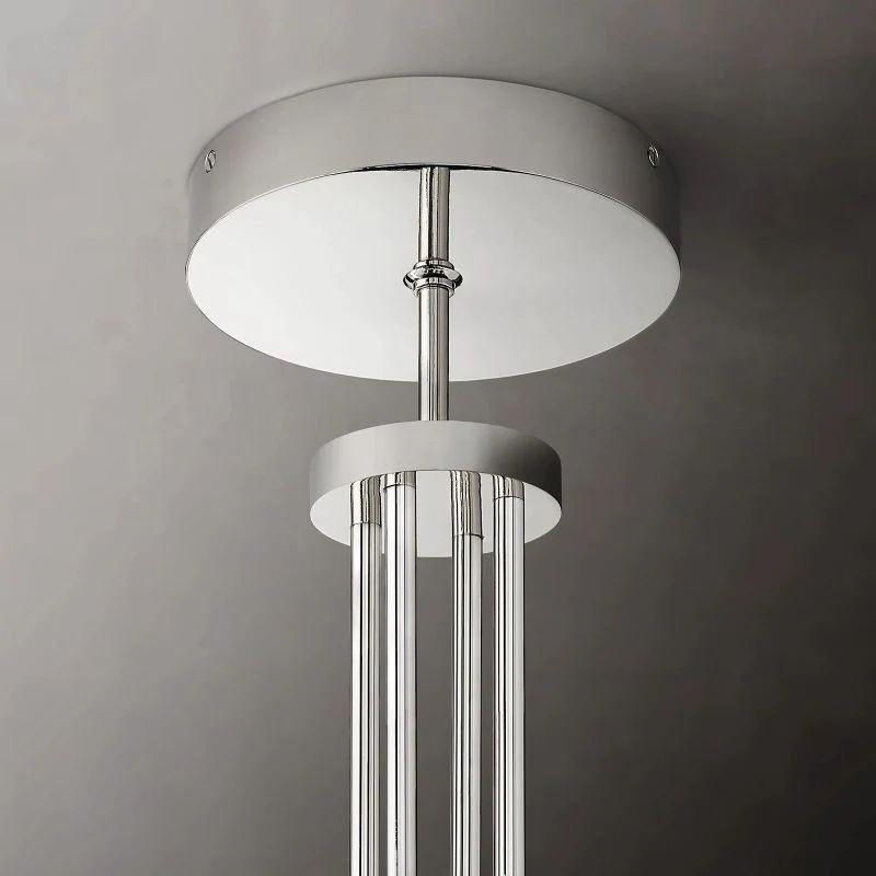 Candle Glass Round Chandelier 48''-Fullstarlighting
