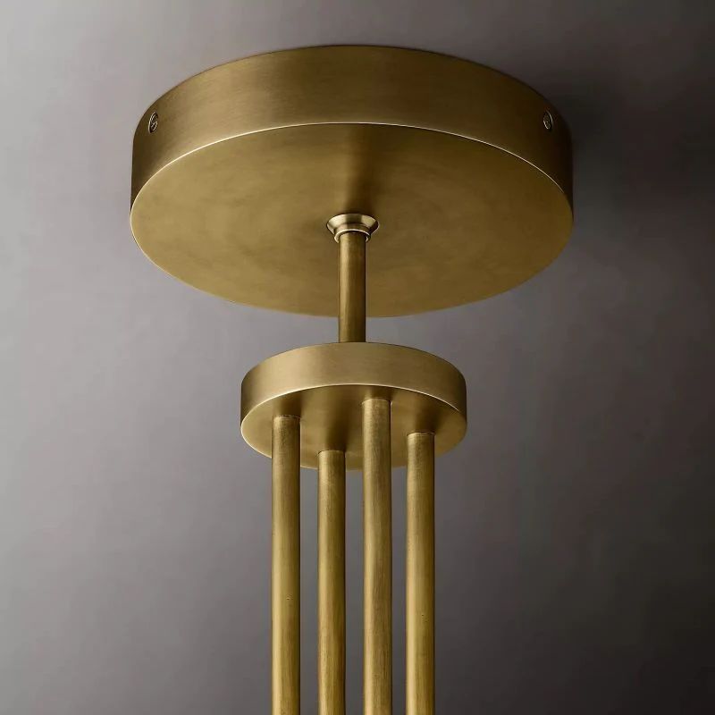 Cannele Glass Round Chandelier 36''