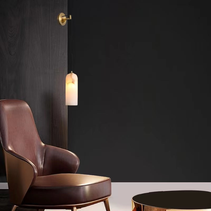 Petra Modern Alabaster Wall Sconce-Fullstarlighting