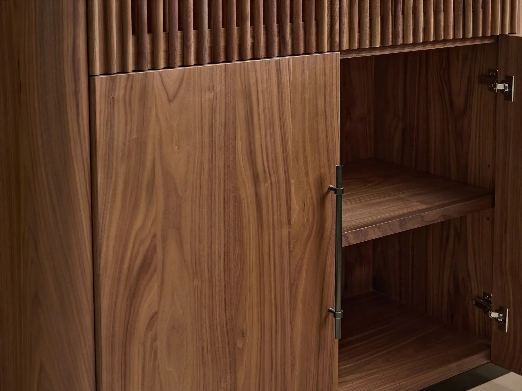 Piermont Modular Reeded Cabinet for Media Storage
