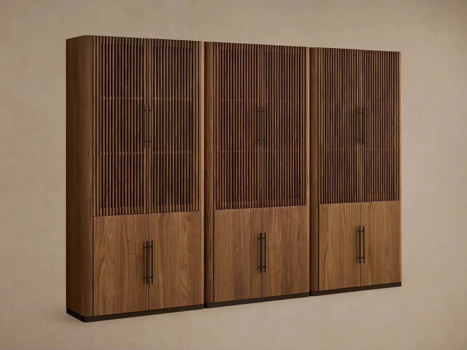Piermont Modular Reeded Cabinet for Media Storage-Fullstarlighting