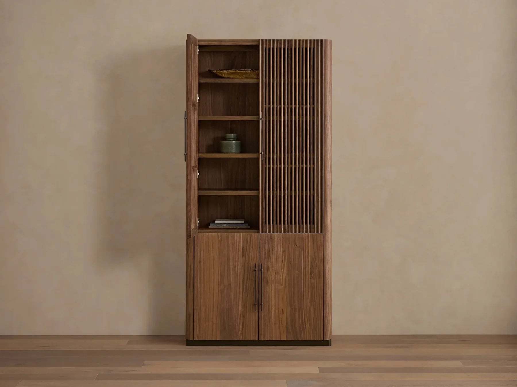 Piermont Modular Reeded Cabinet for Media Storage