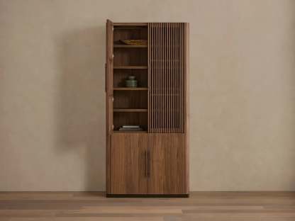 Piermont Modular Reeded Cabinet for Media Storage