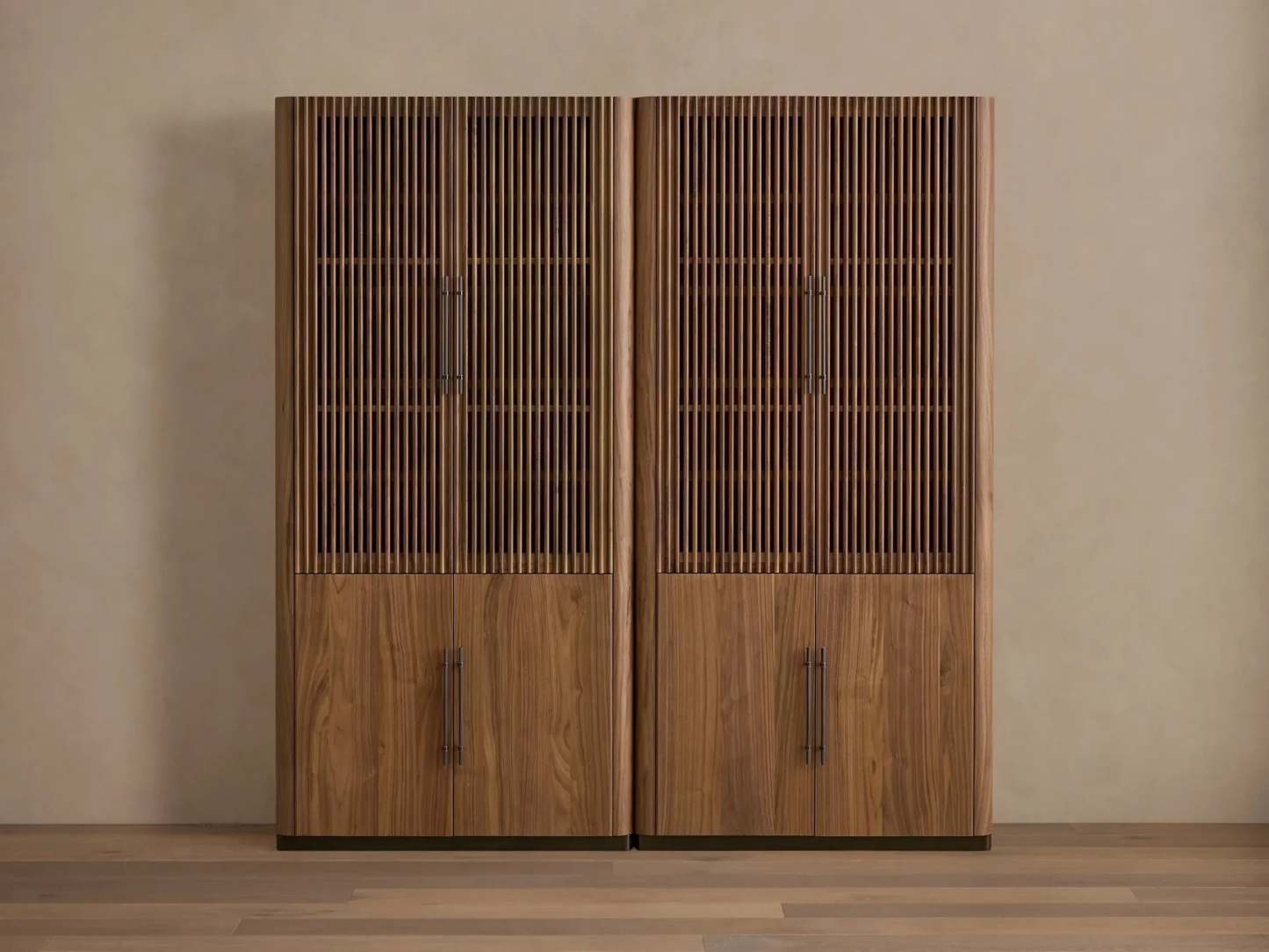 Piermont Modular Reeded Cabinet for Media Storage-Fullstarlighting