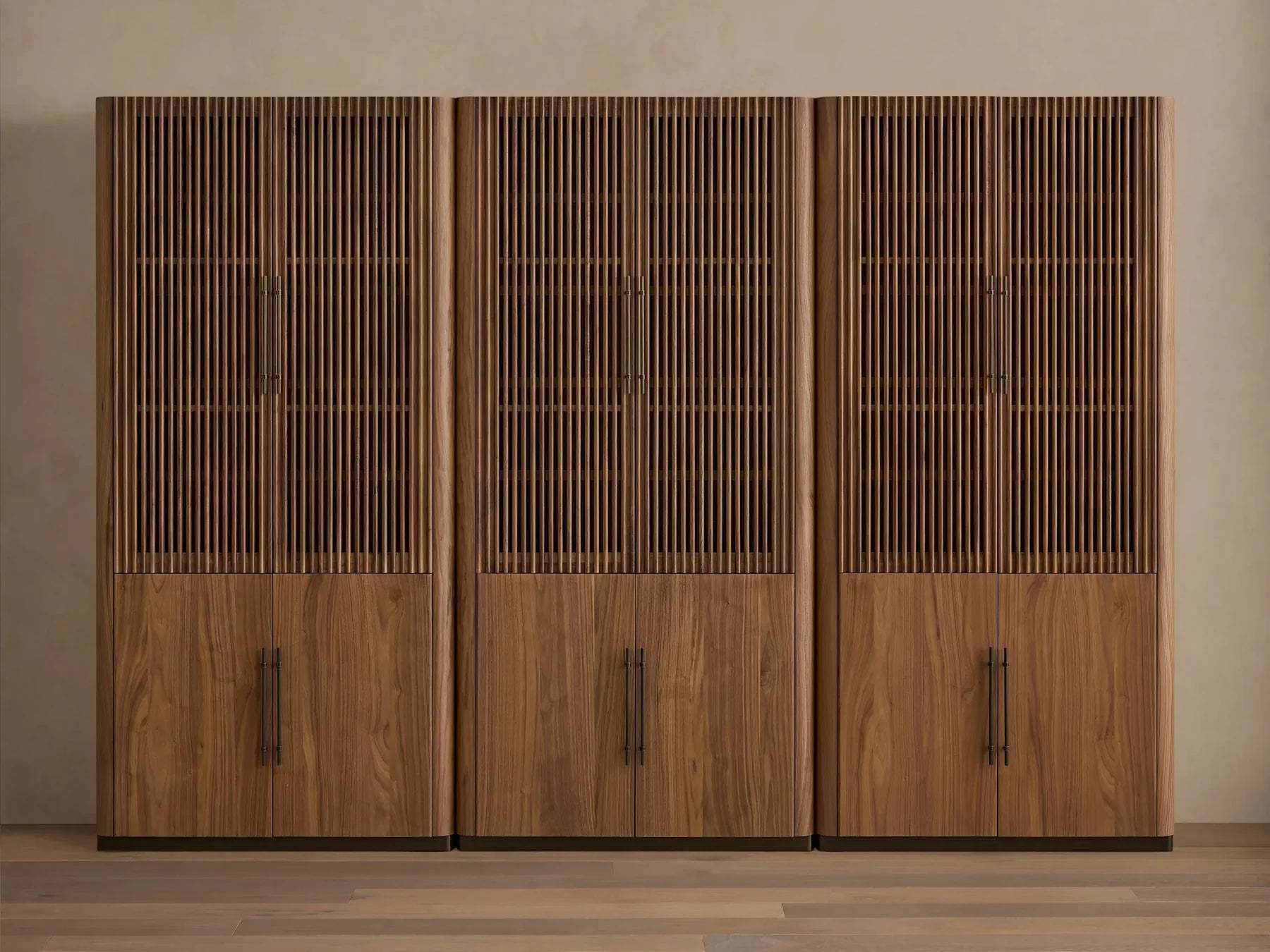 Piermont Modular Reeded Cabinet for Media Storage