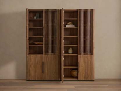 Piermont Modular Reeded Cabinet for Media Storage