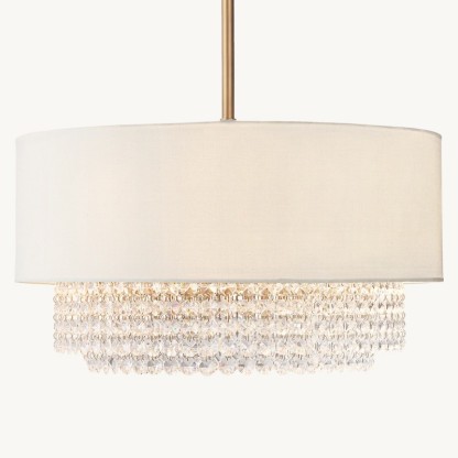 Portia Shaded Crystal Pendant-Fullstarlighting