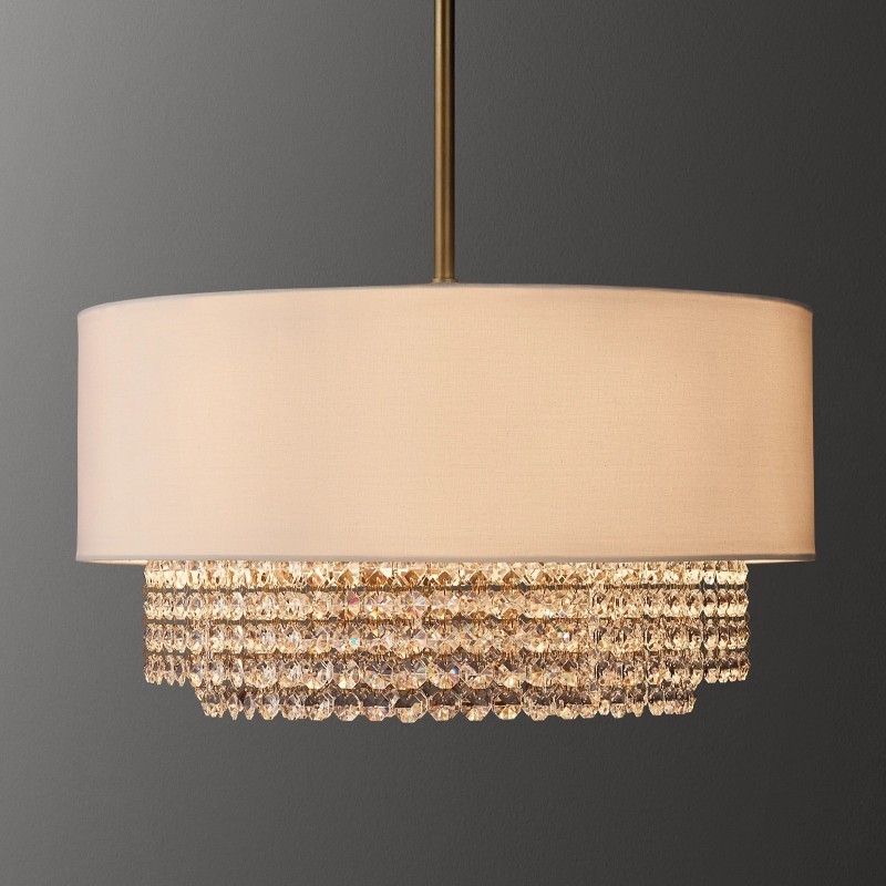 Portia Shaded Crystal Pendant-Fullstarlighting