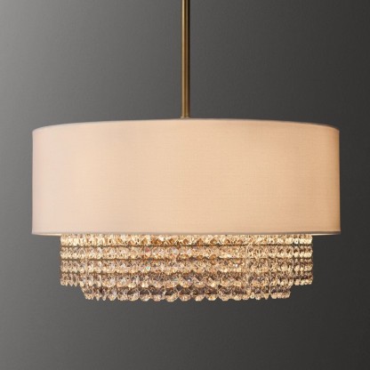 Portia Shaded Crystal Pendant-Fullstarlighting