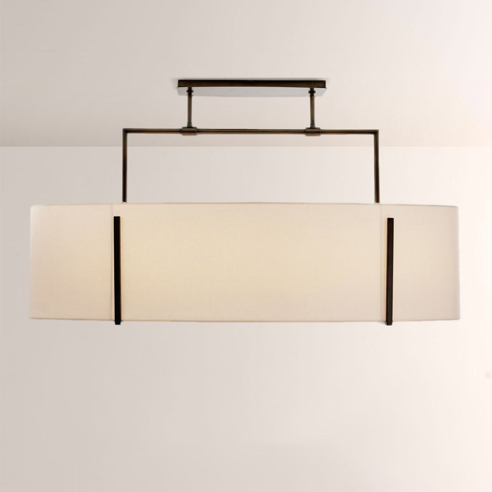 Presley Linen Chandelier-Fullstarlighting