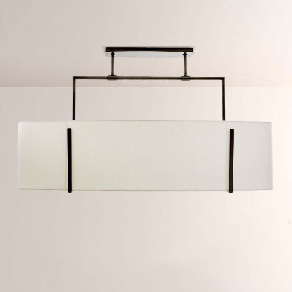 Primo Fabric Linear Chandelier-Fullstarlighting