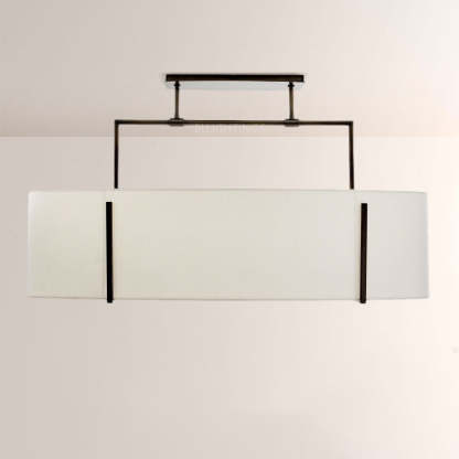 Primo Fabric Linear Chandelier-Fullstarlighting