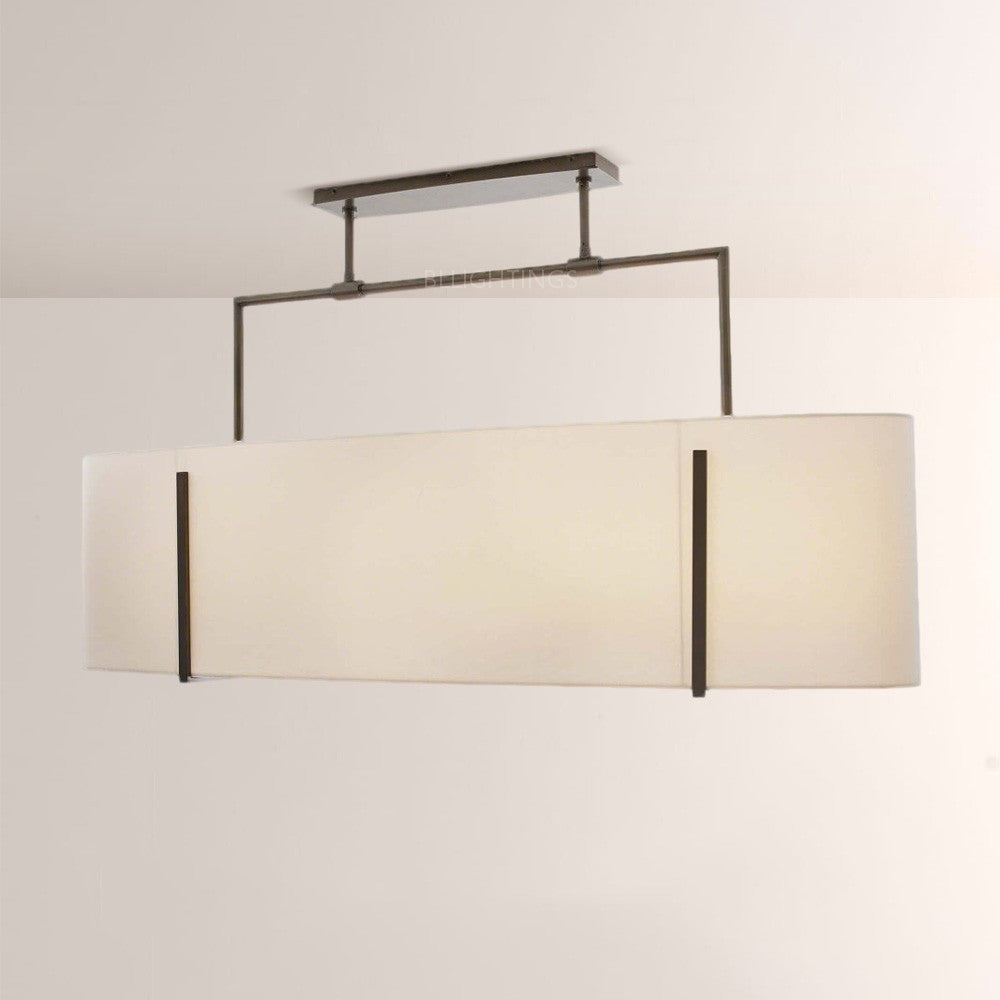 Primo Fabric Linear Chandelier-Fullstarlighting