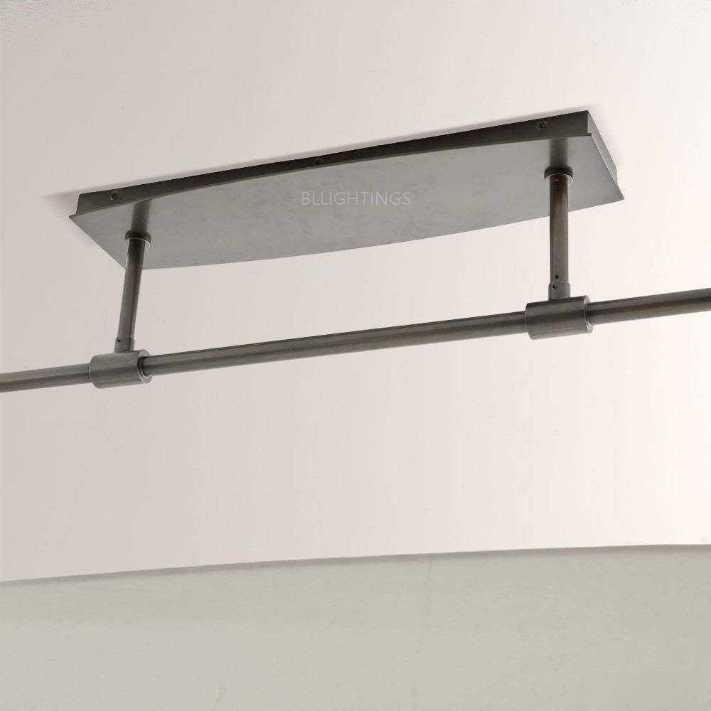 Primo Fabric Linear Chandelier-Fullstarlighting