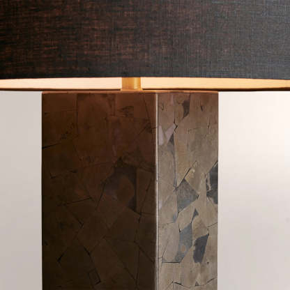 Pyrite Mosaic Table Lamp-Fullstarlighting
