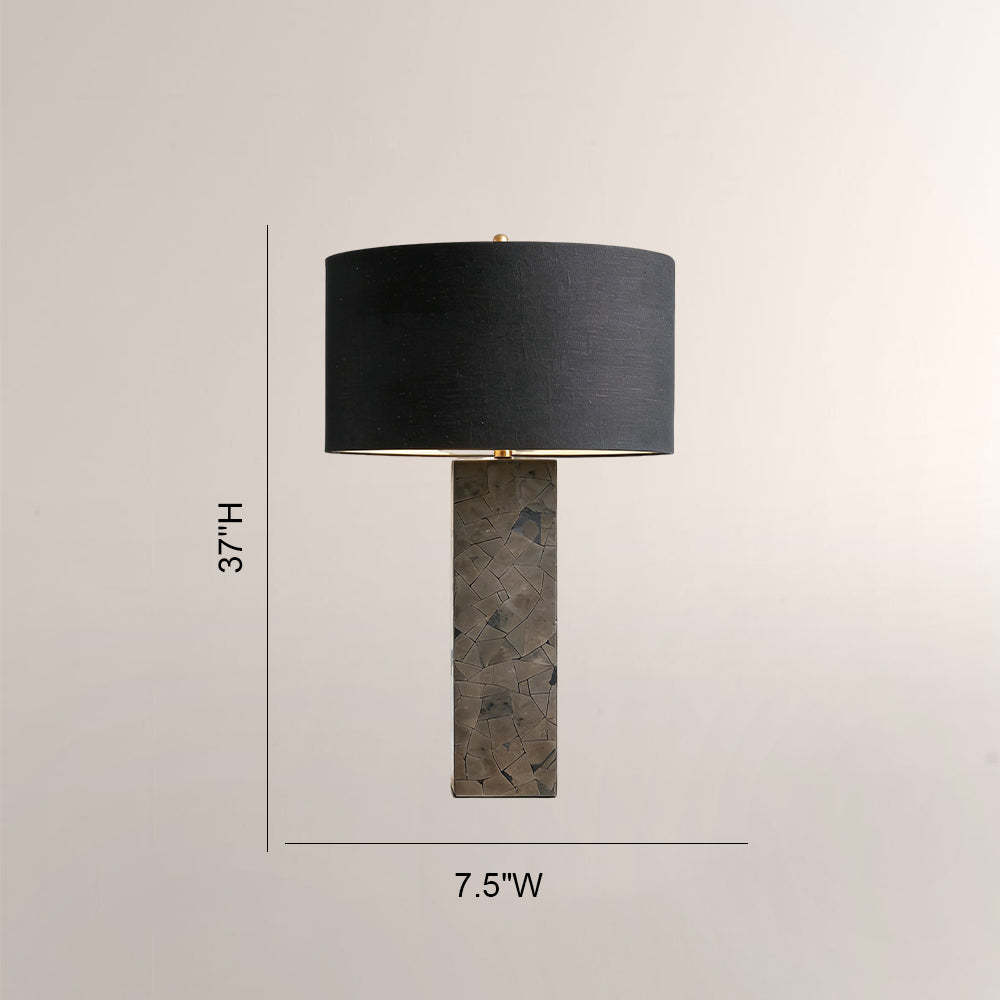 Pyrite Mosaic Table Lamp-Fullstarlighting