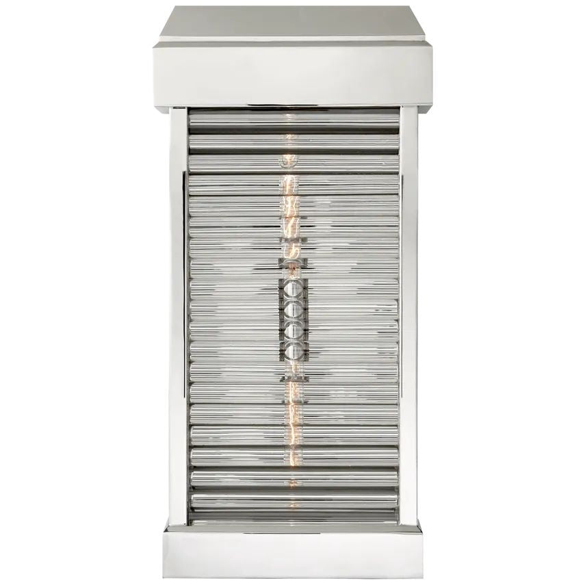Rega Large Curved Glass Louver Wall Sconce Outdoor-Fullstarlighting