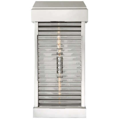 Rega Large Curved Glass Louver Wall Sconce Outdoor-Fullstarlighting