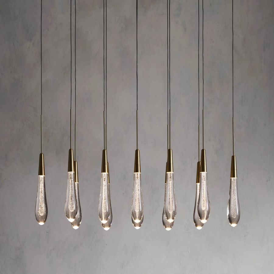 Raindrop Linear Chandelier,Dining Room Chandeliers
