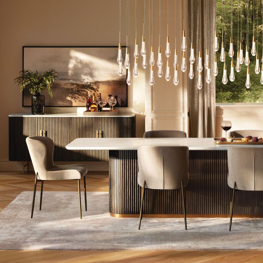 Raindrop Linear Chandelier-Fullstarlighting