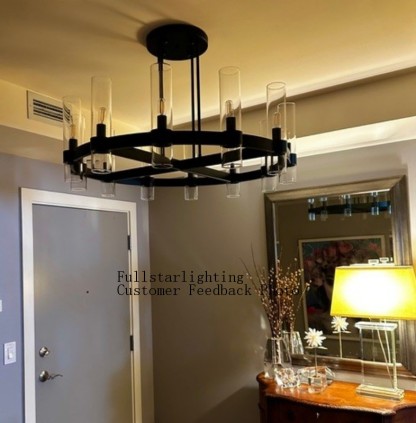 Rachel Round Chandelier 36''-Fullstarlighting