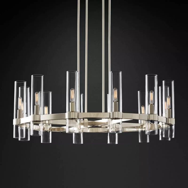 Rachel Round Chandelier 36''-Fullstarlighting