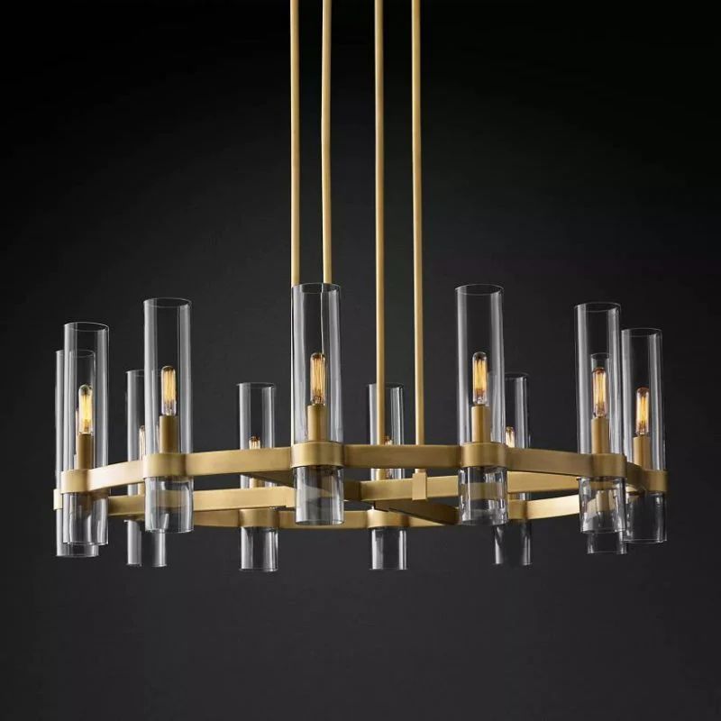 Rachel Round Chandelier 36''-Fullstarlighting