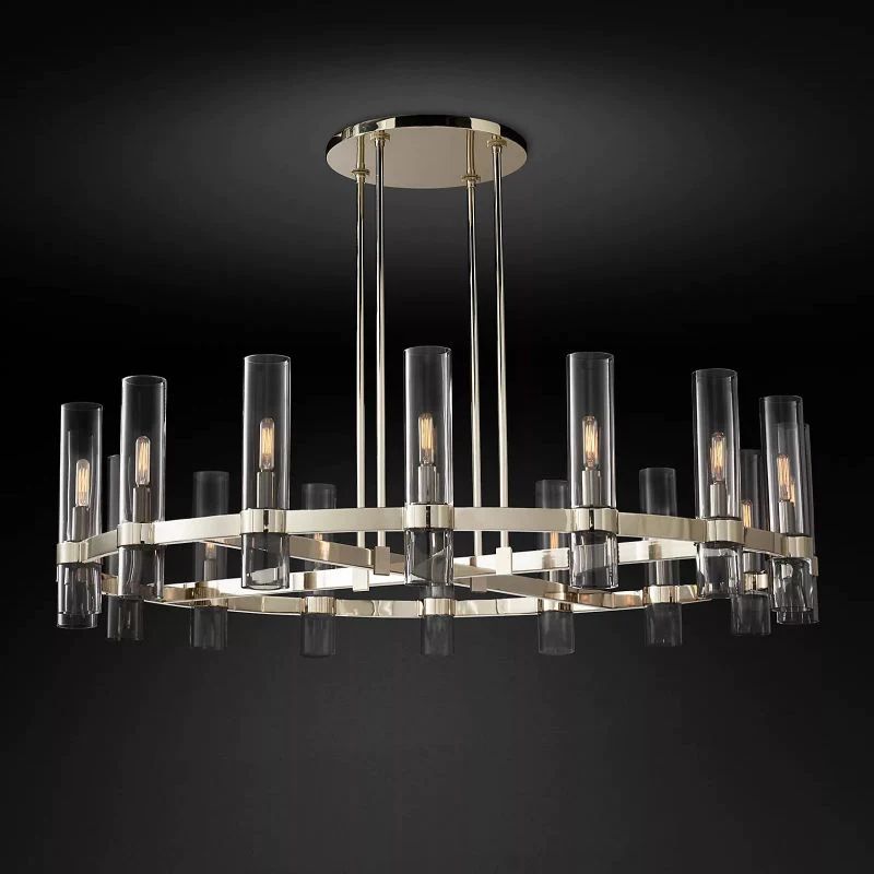 Rachel Round Chandelier 48''-Fullstarlighting