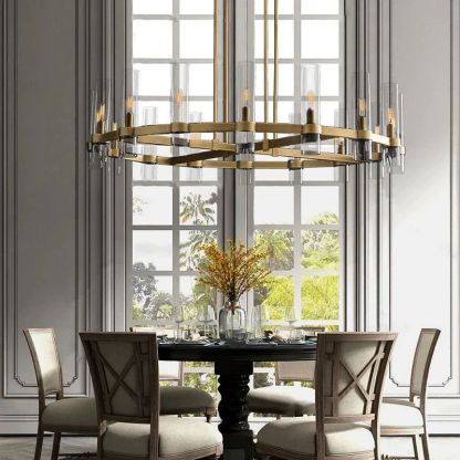Rachel Round Chandelier 48''-Fullstarlighting