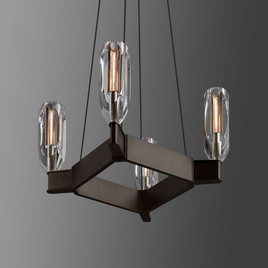 Raibero 4 Ligtht Square Chandelier