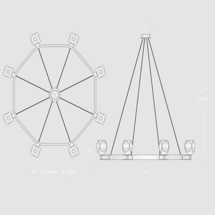 Raibero 8 Light Chandelier