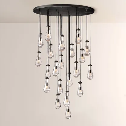 Raindrops Round Chandelier 47"
