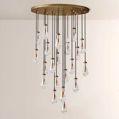 Raindrops Round Chandelier 47"