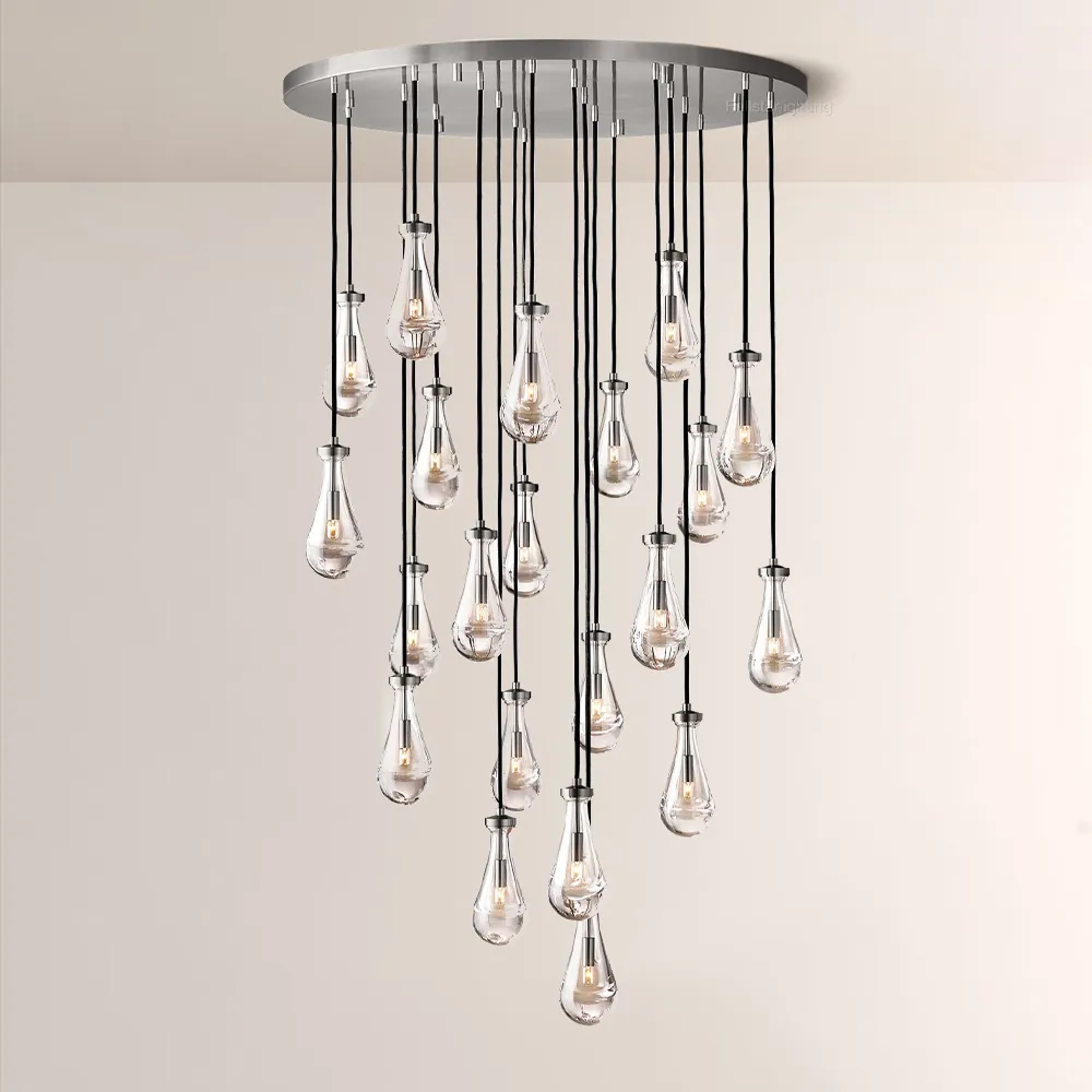 Raindrops Round Chandelier 47"